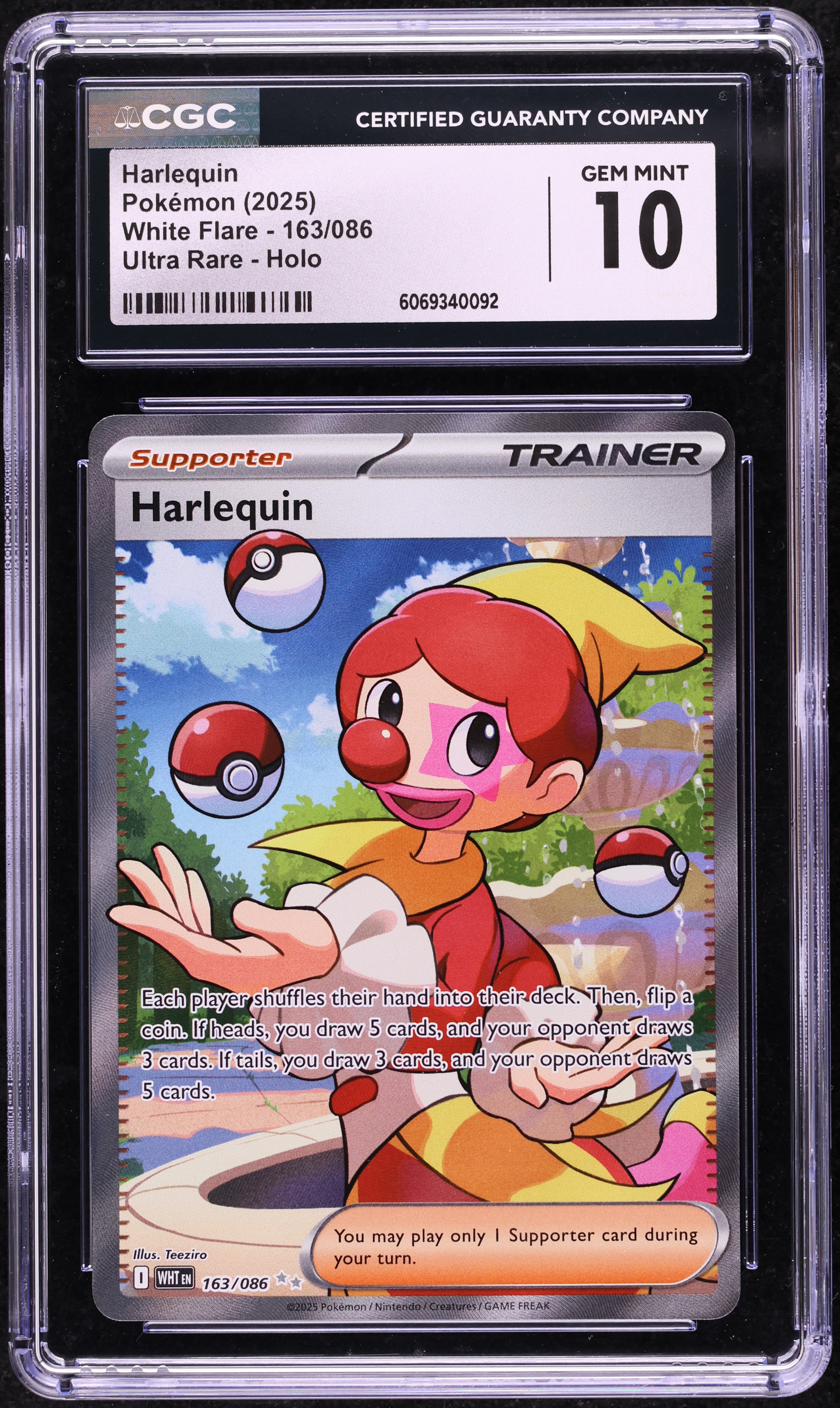 2025 Pokemon SV White Flare Full Art Harlequin #163 CGC 10 GEM MINT on  Fanatics Collect