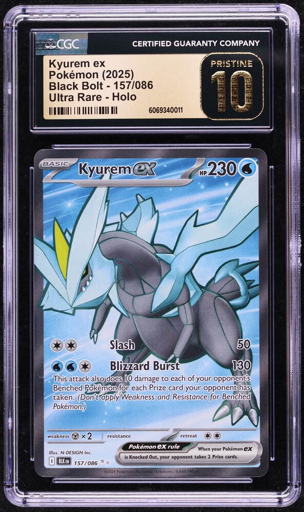 2025 Pokemon Japanese SV Black Bolt SAR Kyurem ex #168 PSA 10 GEM