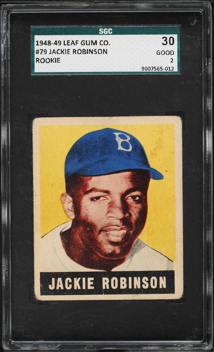 1948 Leaf Jackie Robinson ROOKIE #79 SGC 2 GD