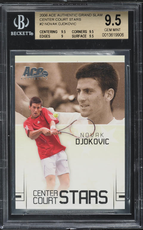 2006 Ace Authentic Center Court Stars Novak Djokovic ROOKIE /599