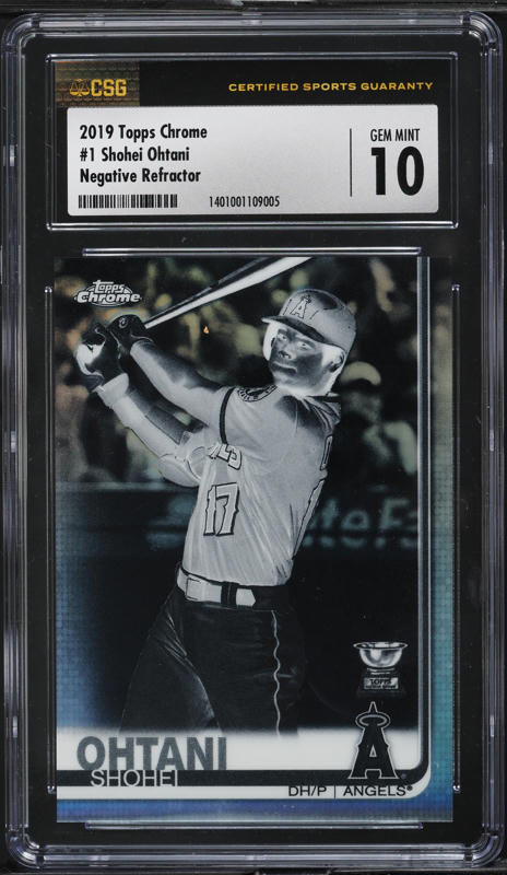2019 Topps Heritage Chrome Superfractor Shohei Ohtani 1/1 #THC-430