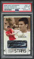 2006 Ace Authentic Center Court Stars Novak Djokovic ROOKIE AUTO