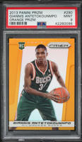 2013 Panini Prizm Orange Giannis Antetokounmpo ROOKIE /60 #290 PSA