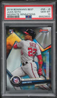 2018 Bowman's Best Neophyte Sensations Juan Soto ROOKIE #NS-JS PSA