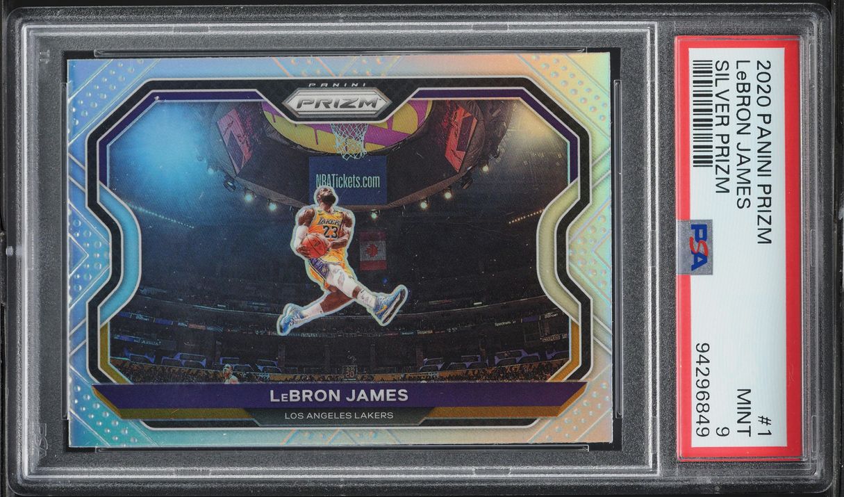 2020 Panini Prizm Silver LeBron James #1 PSA 9 MINT on Fanatics
