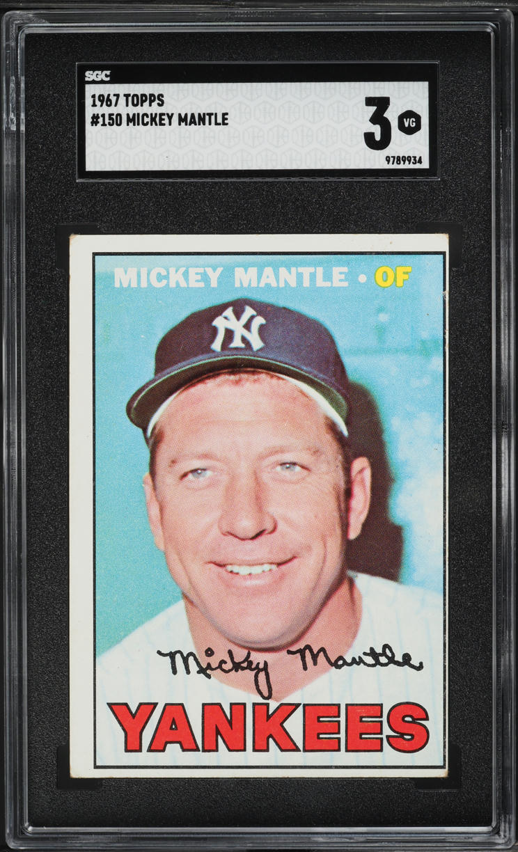 1967 Topps Mickey Mantle #150 SGC 3 VG