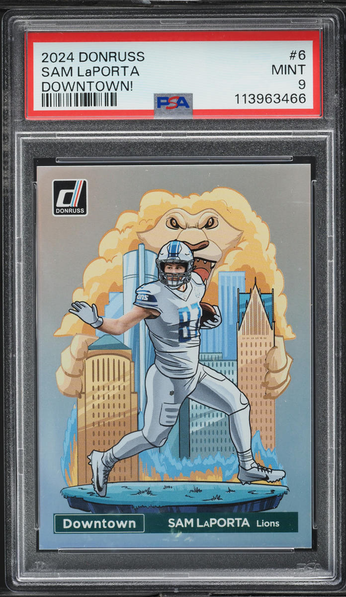 2024 Donruss Downtown Sam LaPorta #6 PSA 9 MINT