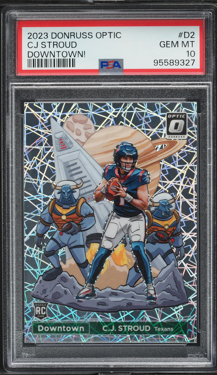 2023 Donruss Optic Downtown! CJ Stroud ROOKIE #D2 PSA 10 GEM MINT