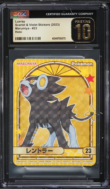 2023 Pokemon Japanese SV Stickers Marumiya Holo Luxray #23 CGC 10 GEM MINT  on Fanatics Collect