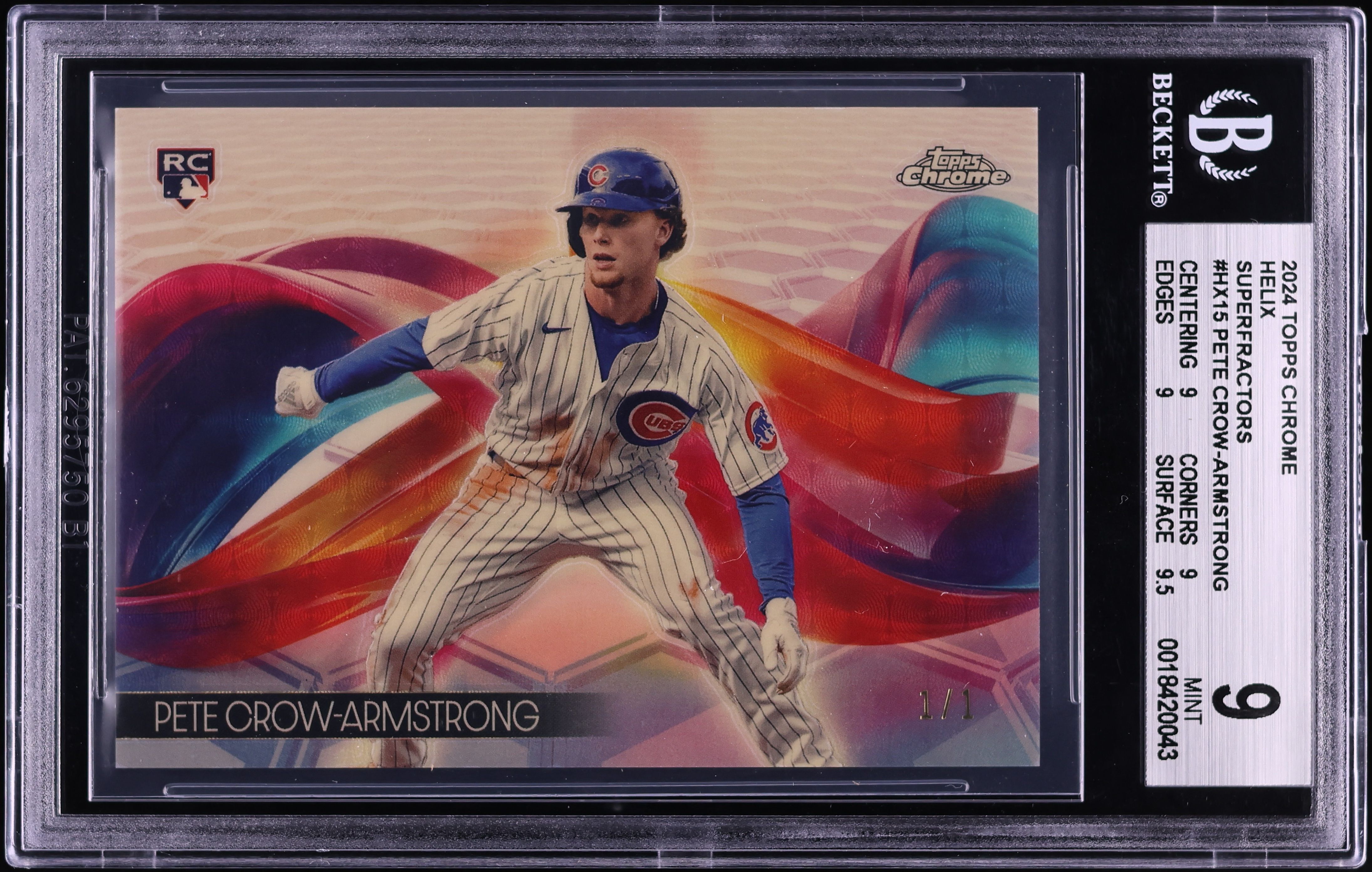 2024 Topps Chrome Helix Superfractor Pete Crow-Armstrong ROOKIE 1