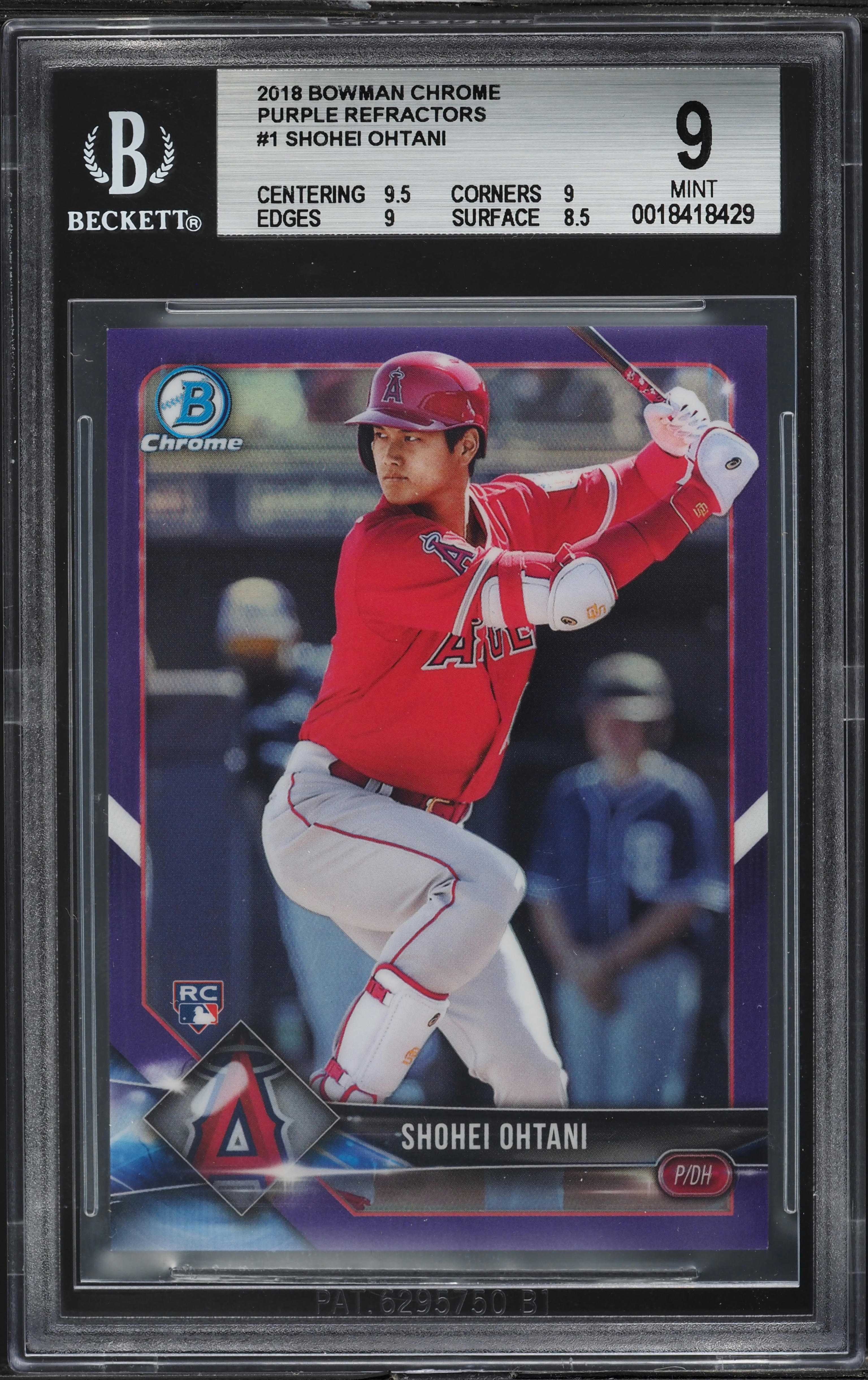 その他 Shohei Ohtani 2018 Bowman Chrome Rookie 2018 Bowman Chrome Shohei Ohtani Gold Refractor RC AUTO 26/50 PSA