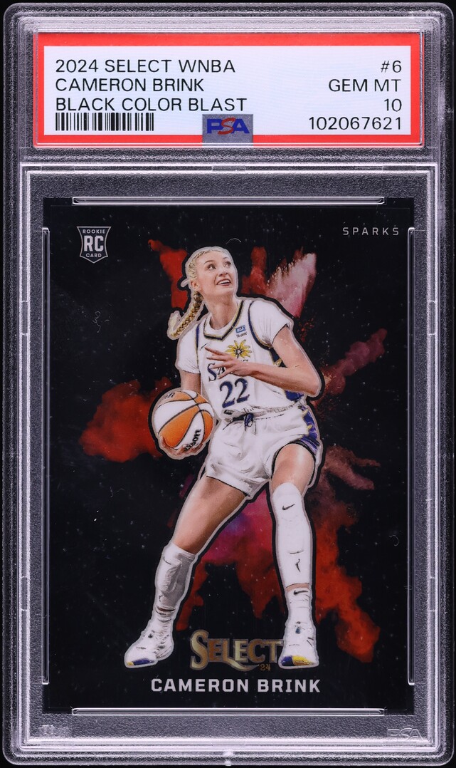 2024 Select WNBA Black Color Blast Cameron Brink ROOKIE #6 PSA 10 GEM MINT