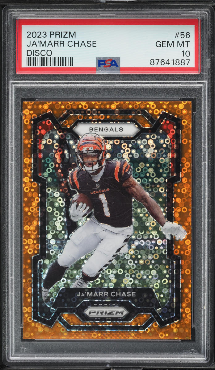 2023 Panini Prizm Disco Ja'Marr Chase #56 PSA 10 GEM MINT