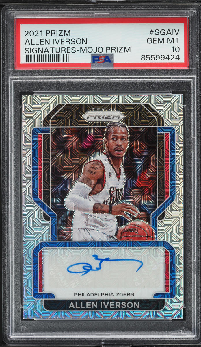 2021 Panini Prizm Signatures Mojo Allen Iverson AUTO /25 #SGAIV