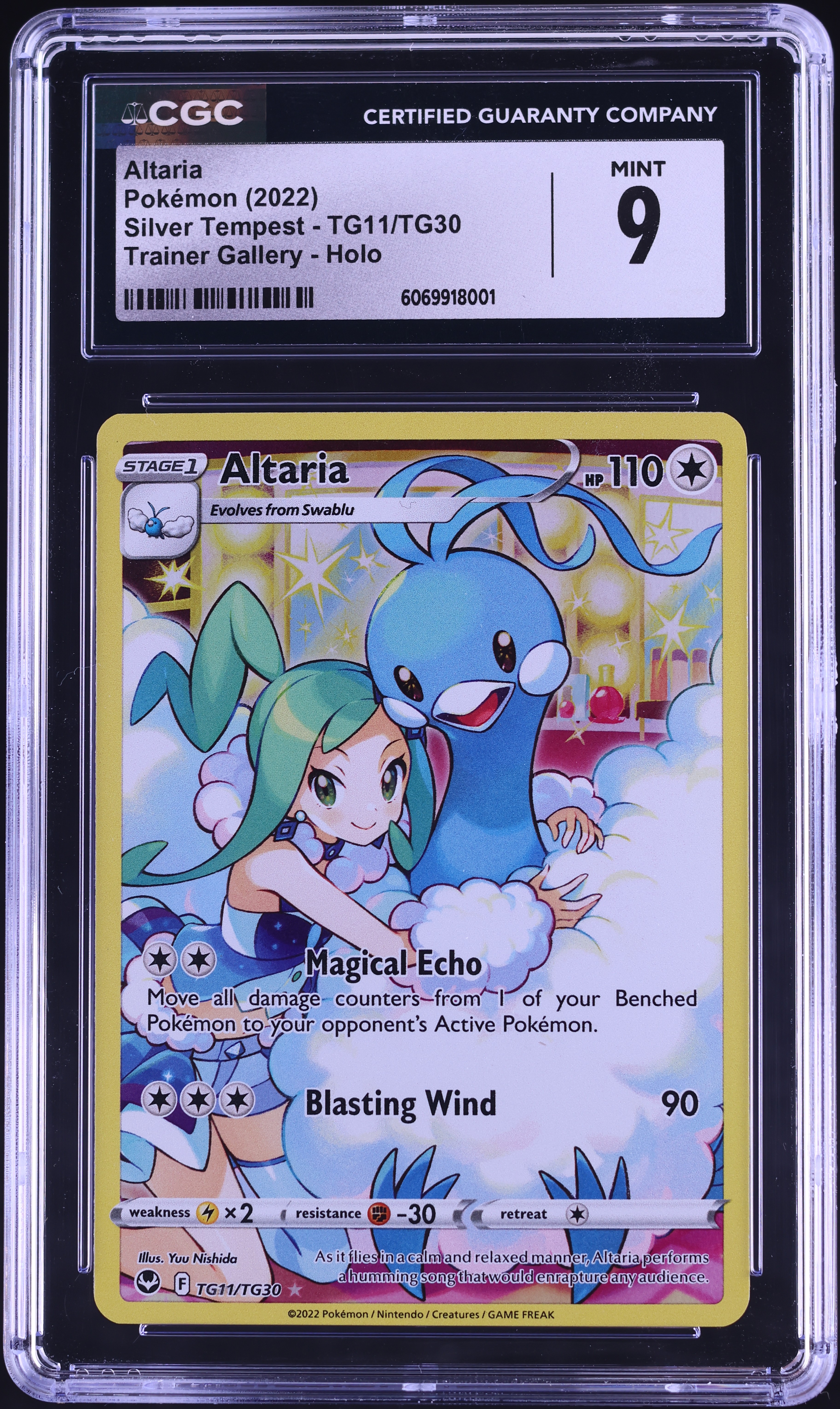 2022 Pokemon Sword & Shield Silver Tempest Full Art Altaria #TG11 2022 Pokemon Sword & Shield Silver Tempest Full Art Altaria #TG11