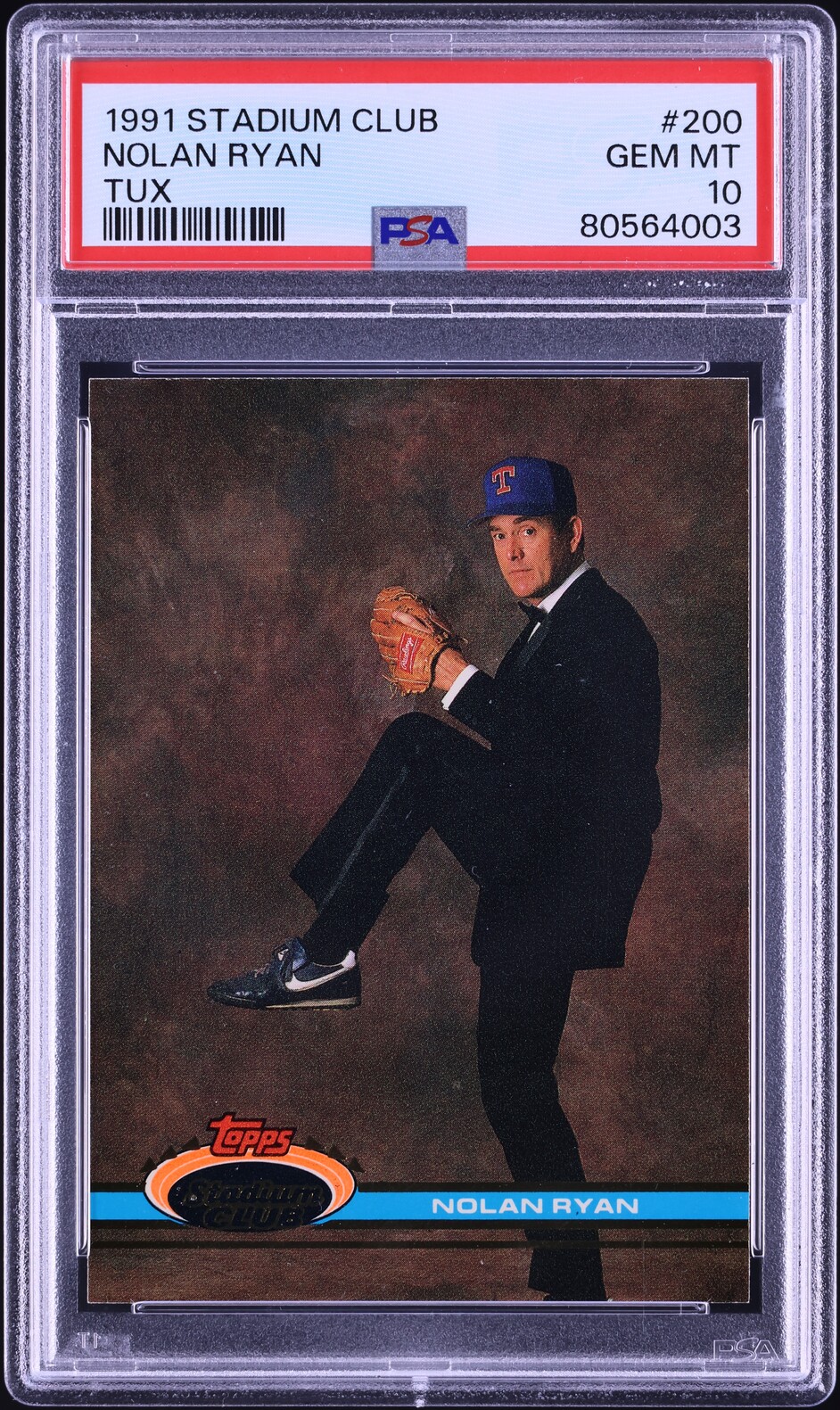 1991 Stadium Club Tux Nolan Ryan #200 PSA 10 GEM MINT