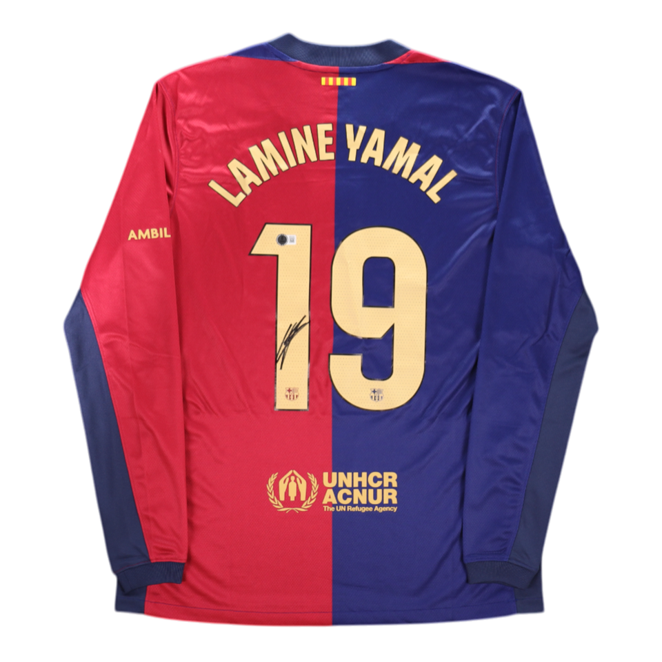 【Fanatics公式・Beckett証明付】ヤマル 直筆サインユニフォーム箱付 Lamine Yamal Signed Autographed FC Barcelona Jersey - Beckett AUTH