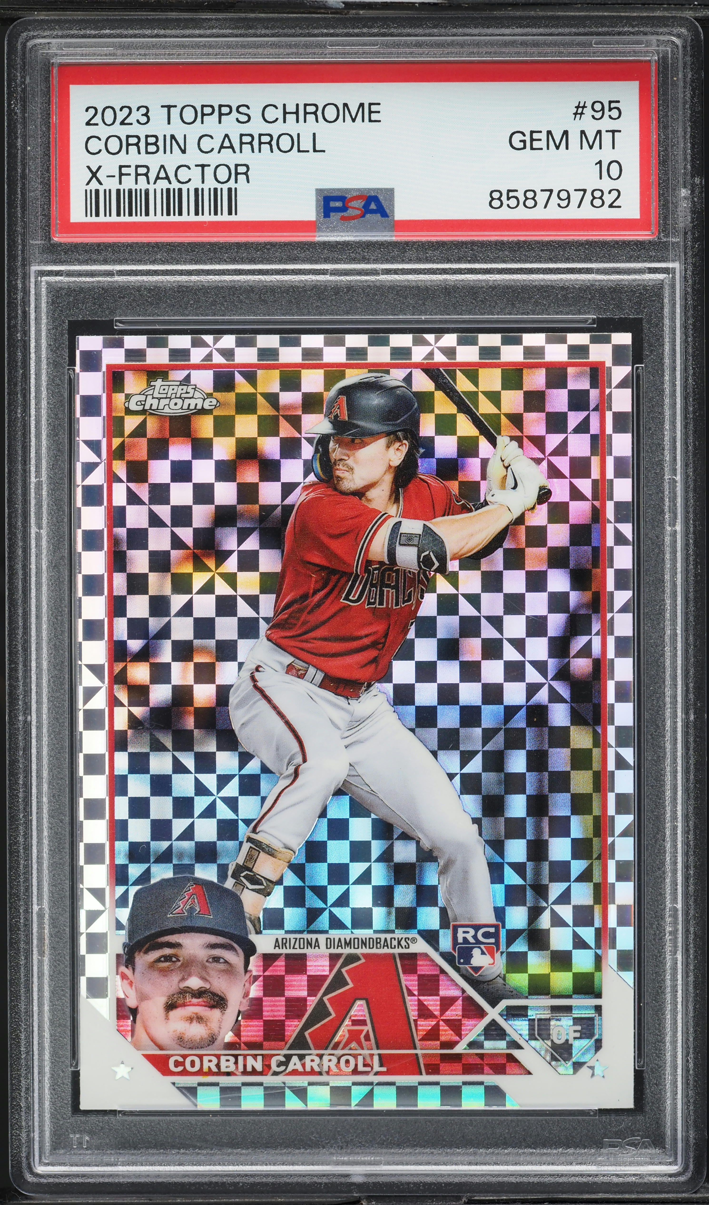 2023 Topps Chrome Xfractor Corbin Carroll ROOKIE #95 PSA 10 GEM