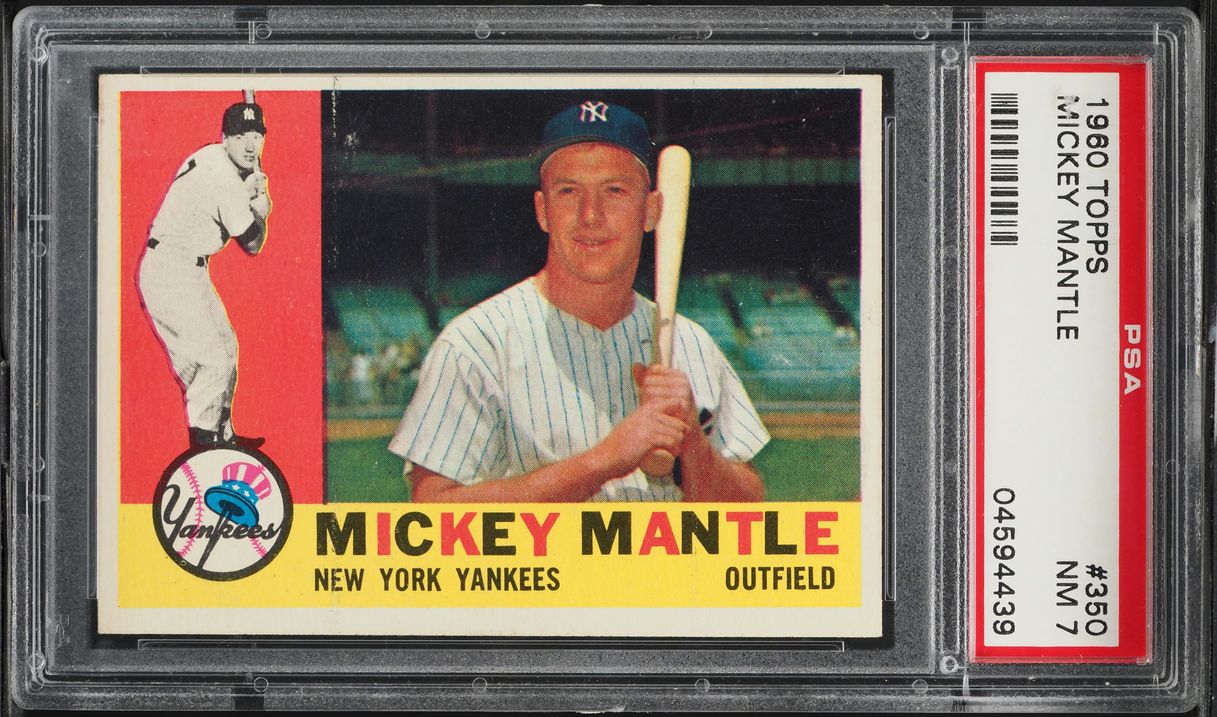 1960 Topps Mickey Mantle #350 PSA 7 NRMT