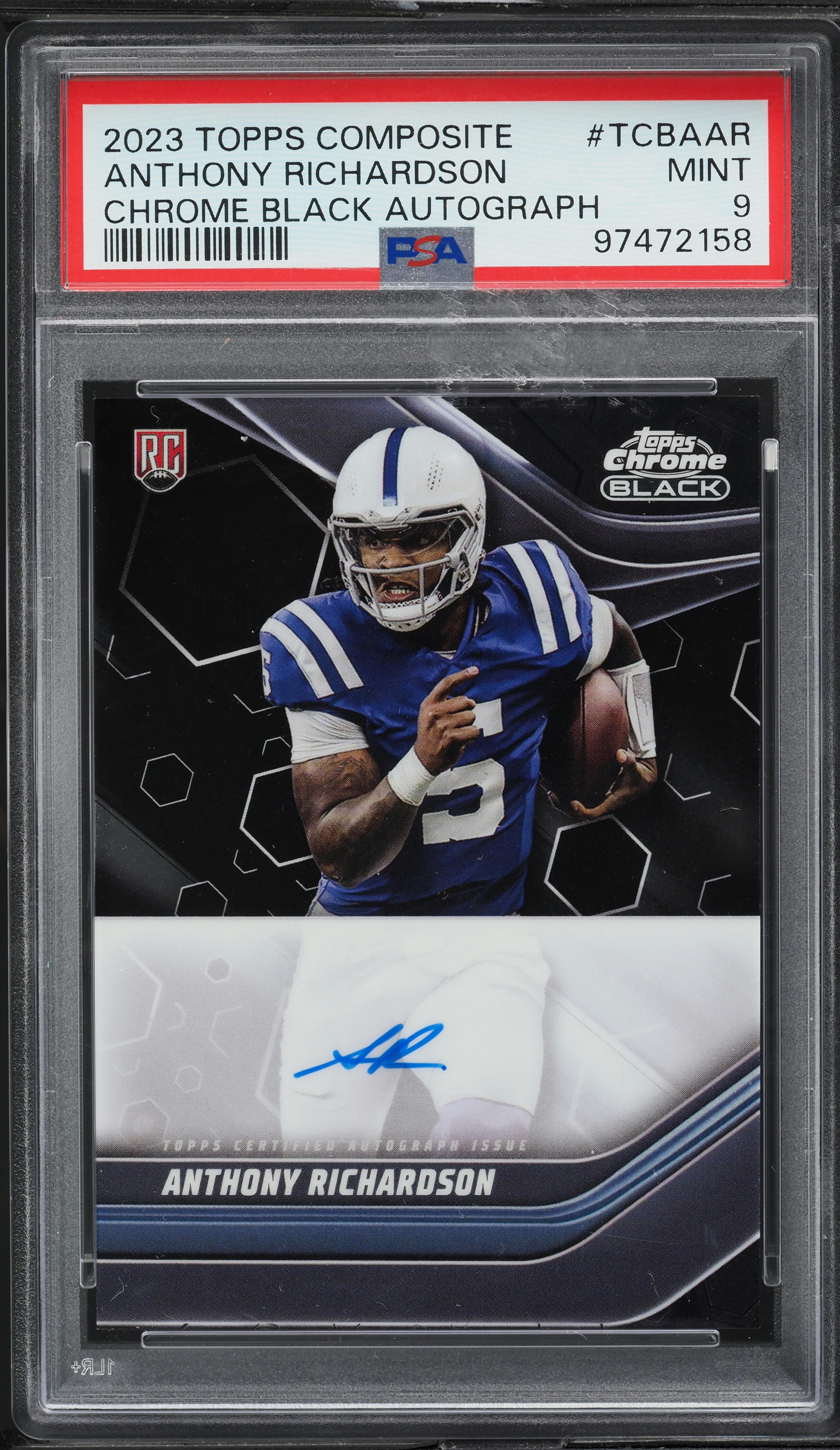 2023 Topps Chrome Composite Black Anthony Richardson ROOKIE AUTO