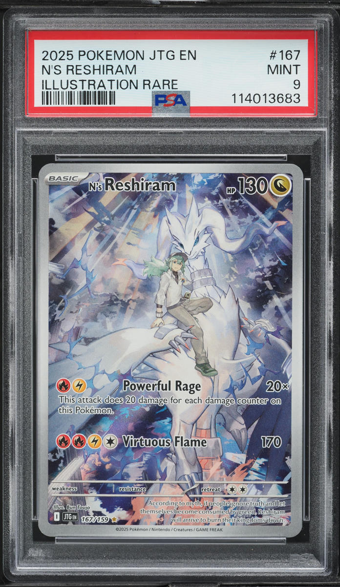 2025 Pokemon Scarlet & Violet Journey Together IR N's Reshiram #167 PSA 9 MINT