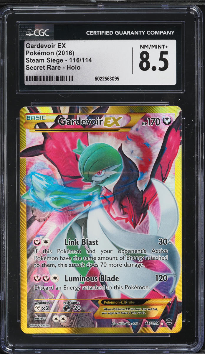 2016 Pokemon XY Steam Siege Full Art Gardevoir EX #116 CGC 8.5 NM-MT+