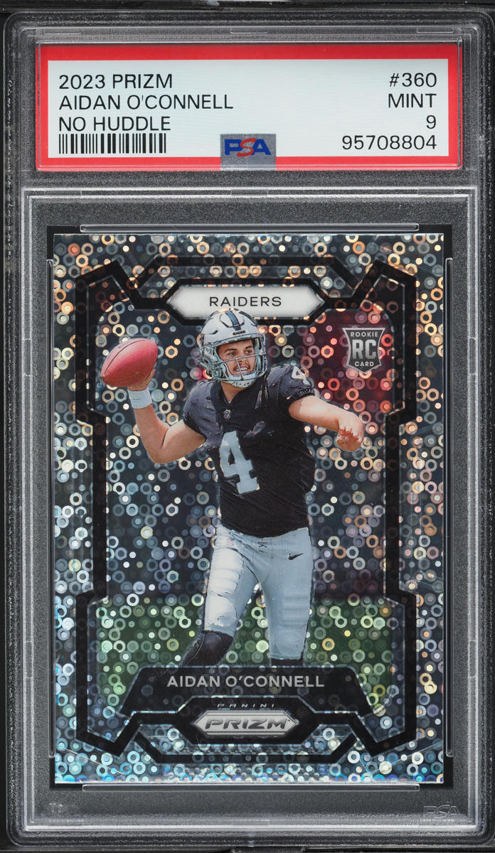 2023 Panini Prizm No Huddle Aidan O'Connell ROOKIE #360 PSA 9 MINT
