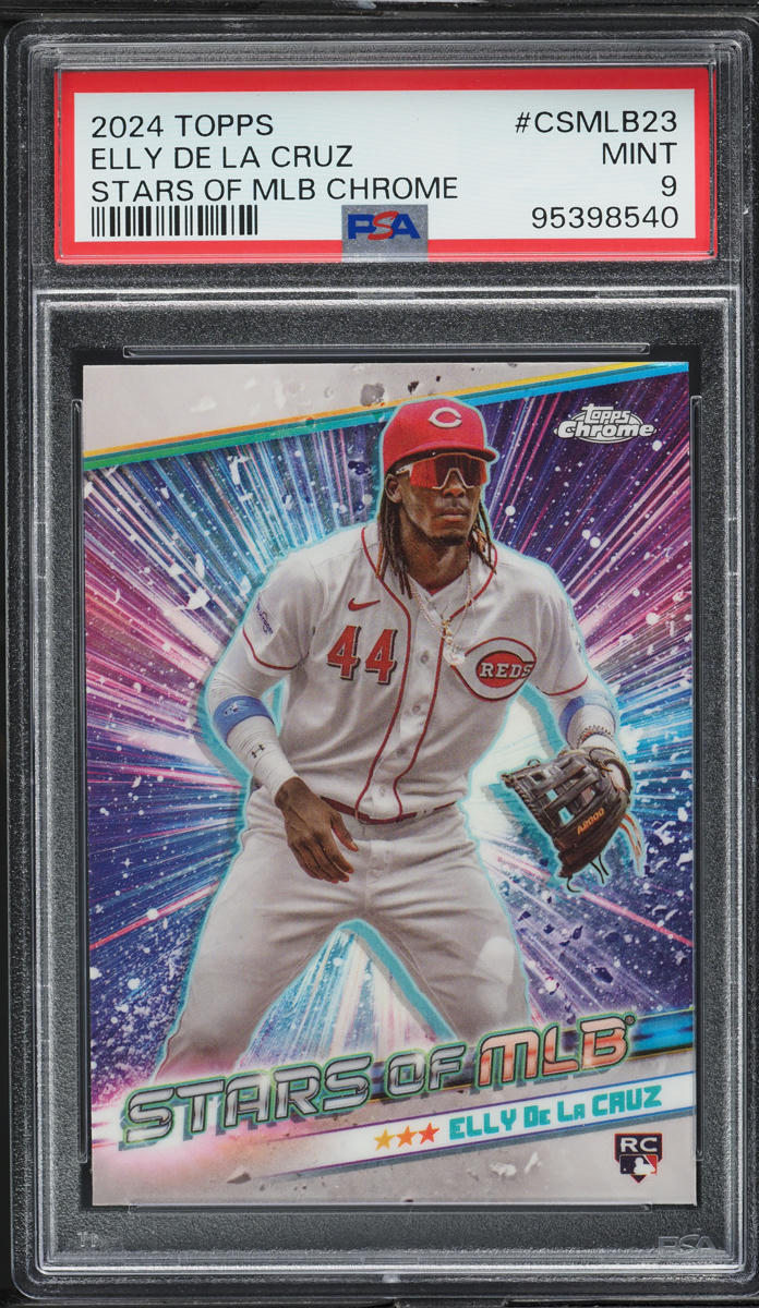 2024 Topps Chrome Stars Of MLB Elly De La Cruz ROOKIE #CSMLB-23 PSA 9 MINT