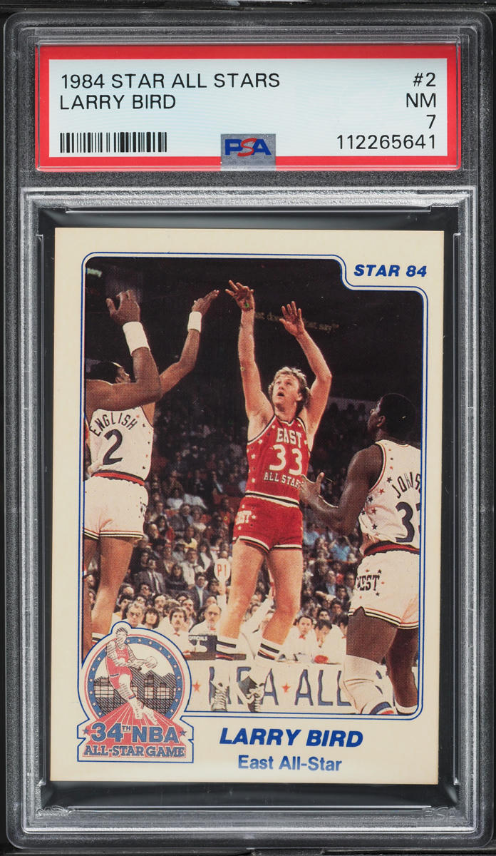 1984 Star All-Stars Basketball Larry Bird #2 PSA 7 NRMT