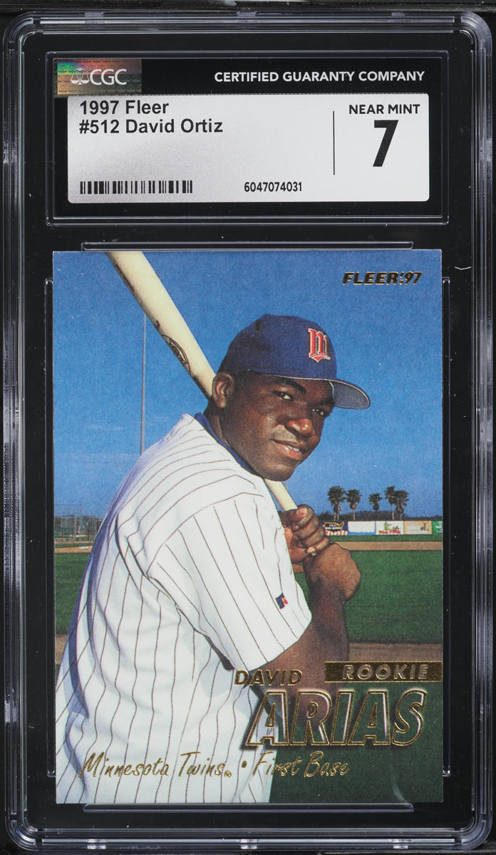 1997 Fleer David Ortiz ROOKIE #512 CGC 7 NRMT