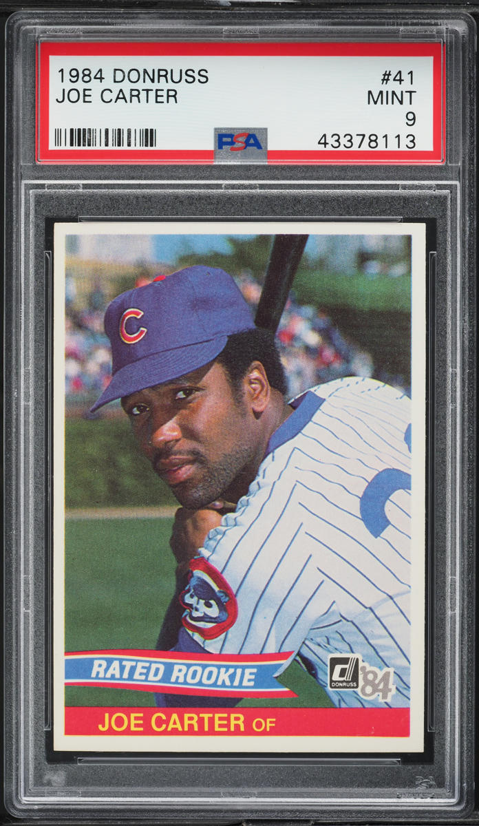 1984 Donruss Joe Carter ROOKIE #41 PSA 9 MINT