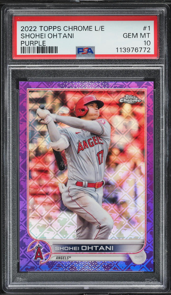 2022 Topps Chrome Logofractor Edition Purple Shohei Ohtani /250 #1