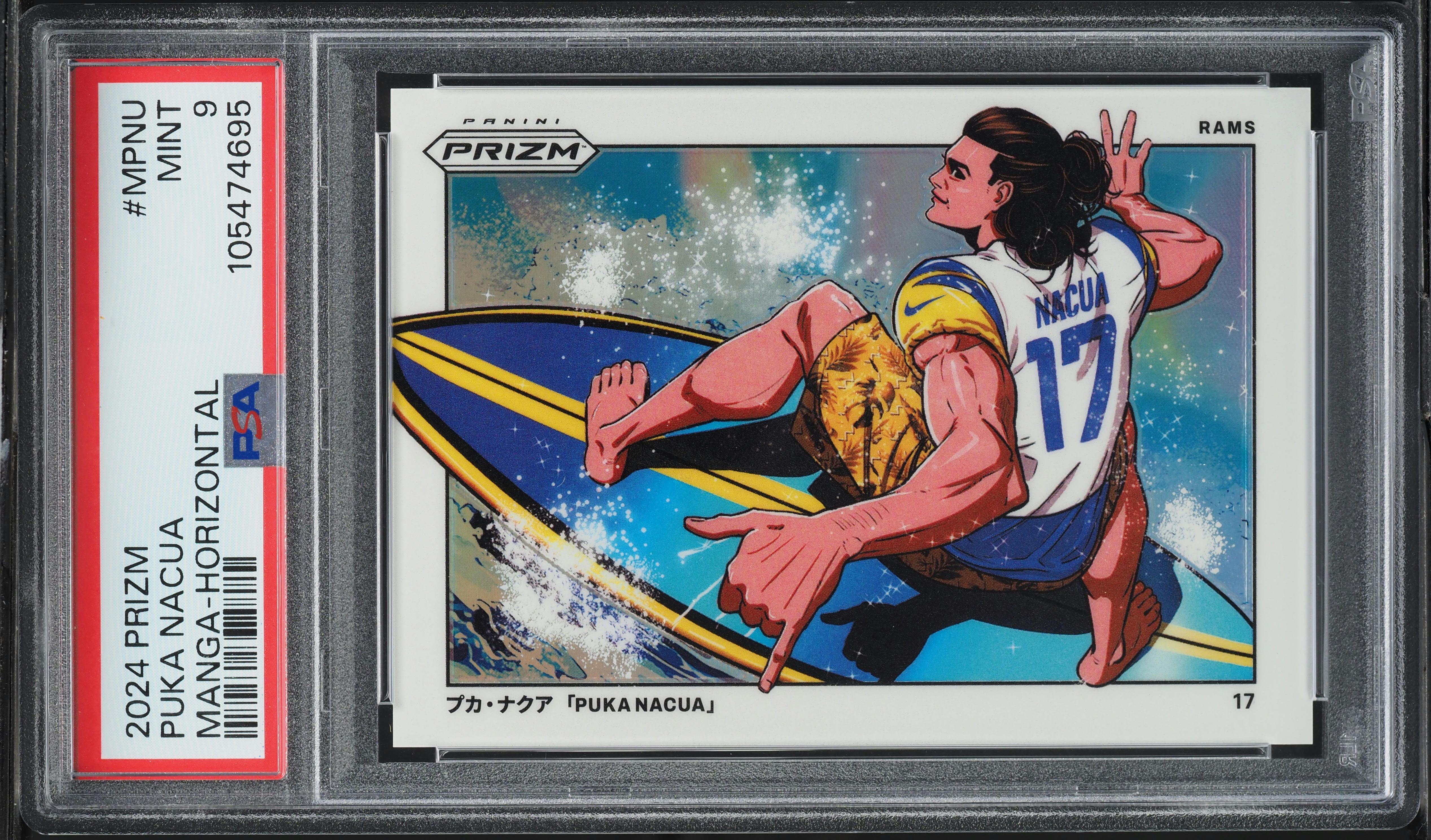 2024 Panini Prizm Manga Horizontal Puka Nacua #MPNU PSA 9 MINT on