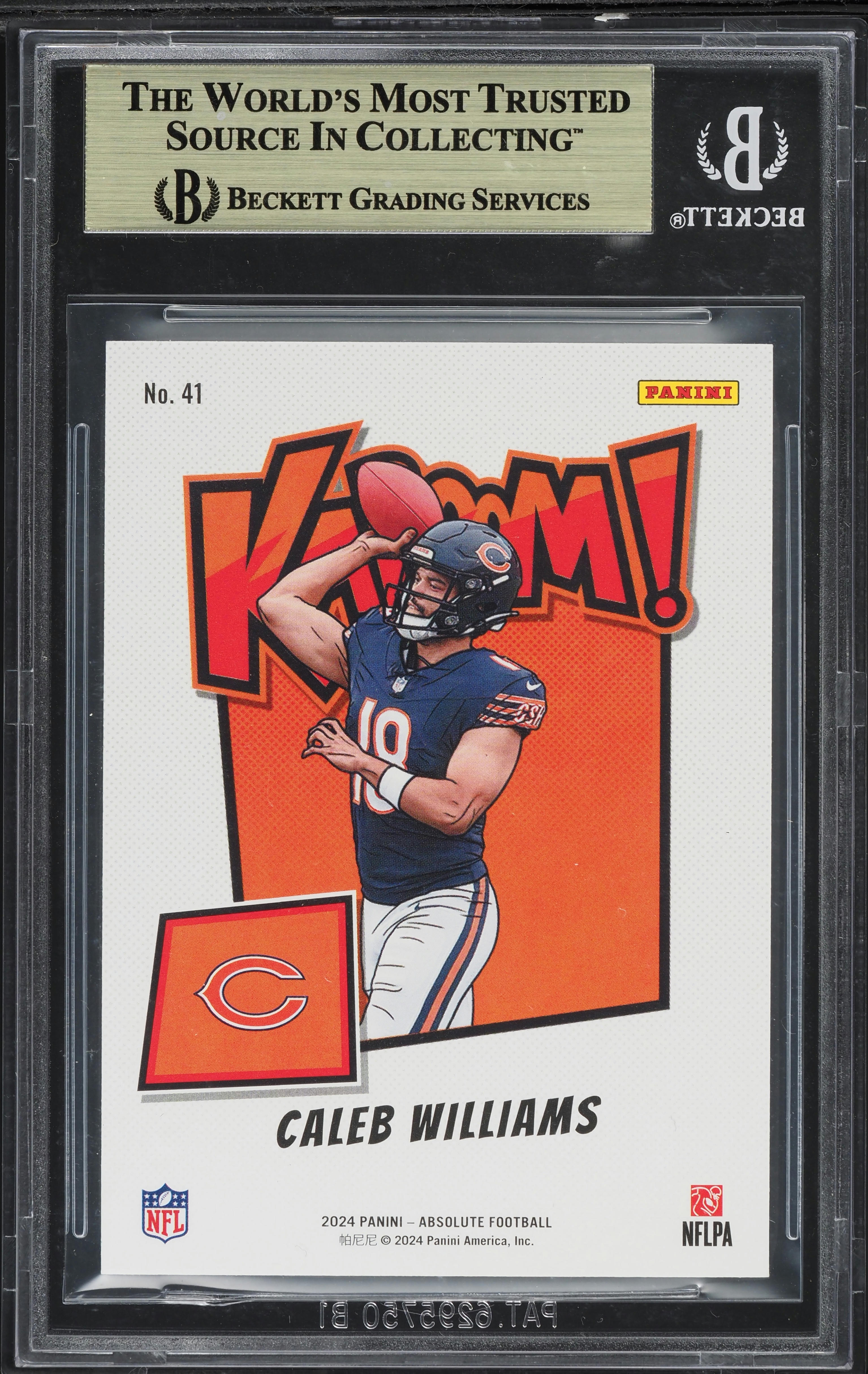 2024 Absolute Kaboom Vertical Caleb Williams ROOKIE #41 BGS 9.5
