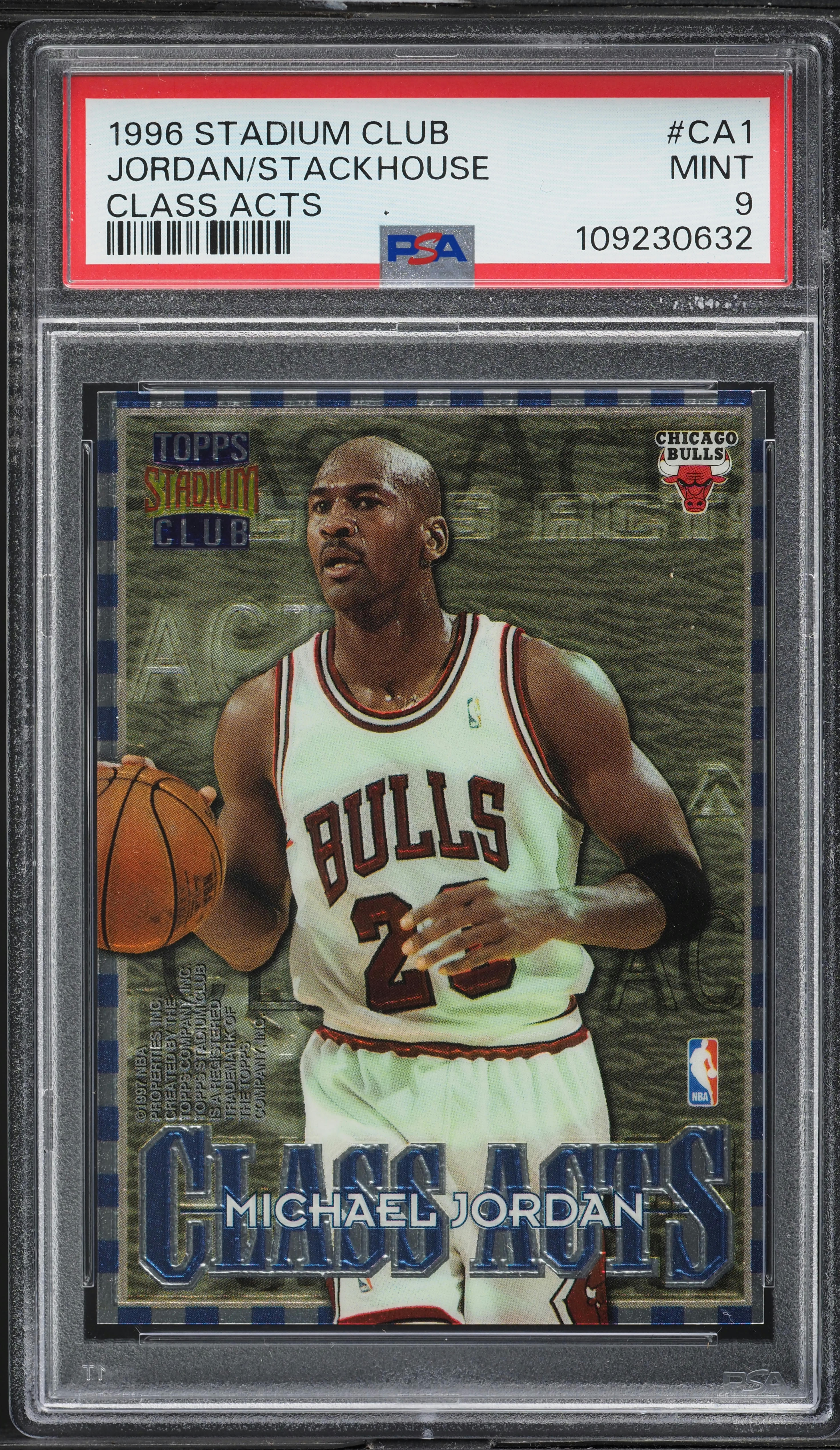 1996 Stadium Club Class Acts Michael Jordan Jerry Stackhouse #CA1 