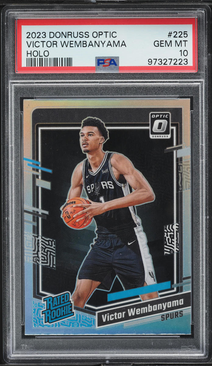 2023 Donruss Optic Holo Victor Wembanyama ROOKIE #225 PSA 10 GEM MINT