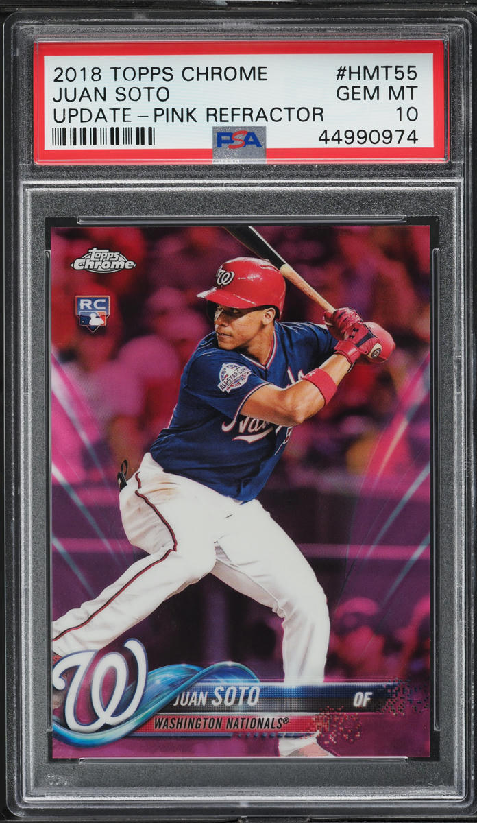 2018 Topps Update Juan Soto Rookie Card – PSA 10 Gem Mint, US300, Washington Nationals