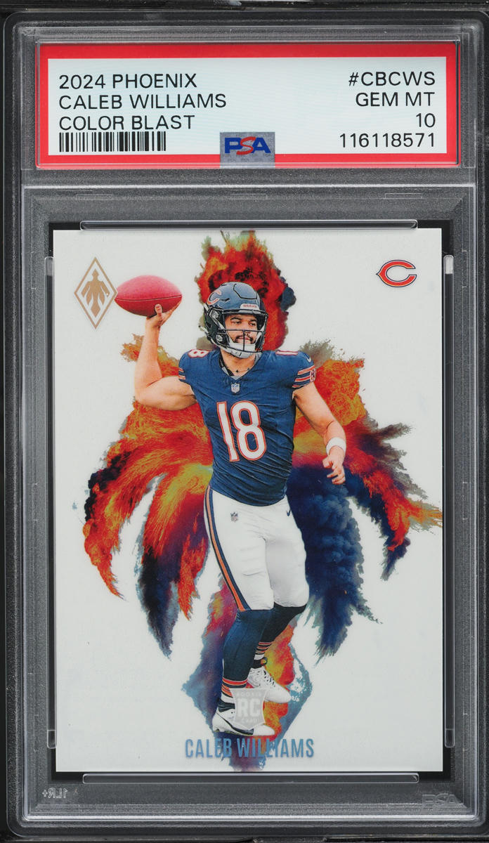 2024 Panini Phoenix Color Blast Caleb Williams ROOKIE #CB-CWS PSA 10 GEM MINT
