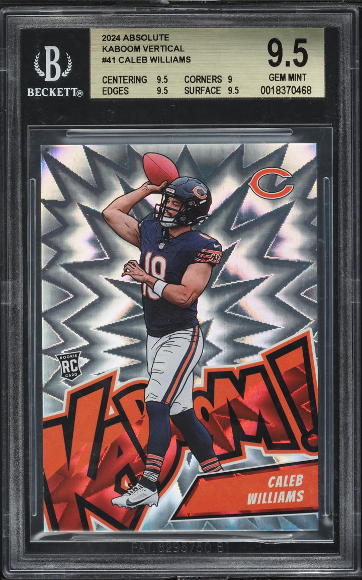 2024 Absolute Kaboom Vertical Caleb Williams ROOKIE #41 BGS 9.5