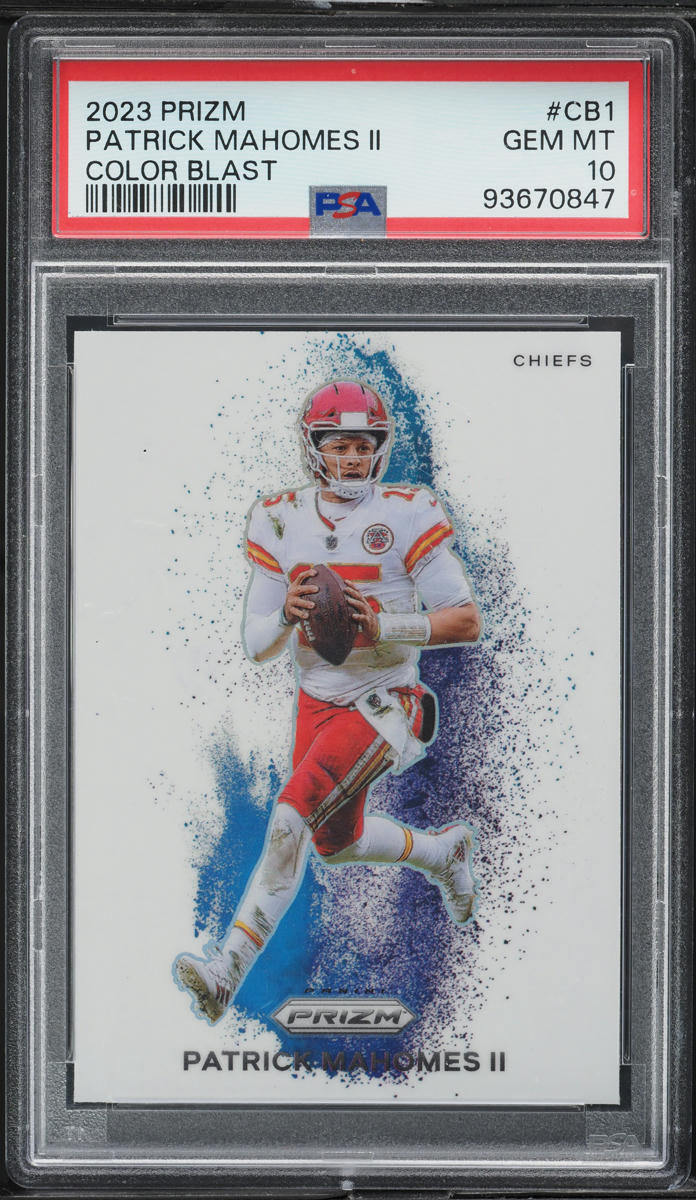 2023 Panini Prizm Color Blast Patrick Mahomes II #CB1 PSA 10 GEM MINT
