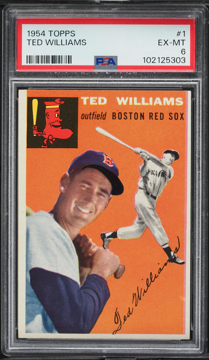 1954 Topps Ted Williams #1 PSA 6 EXMT