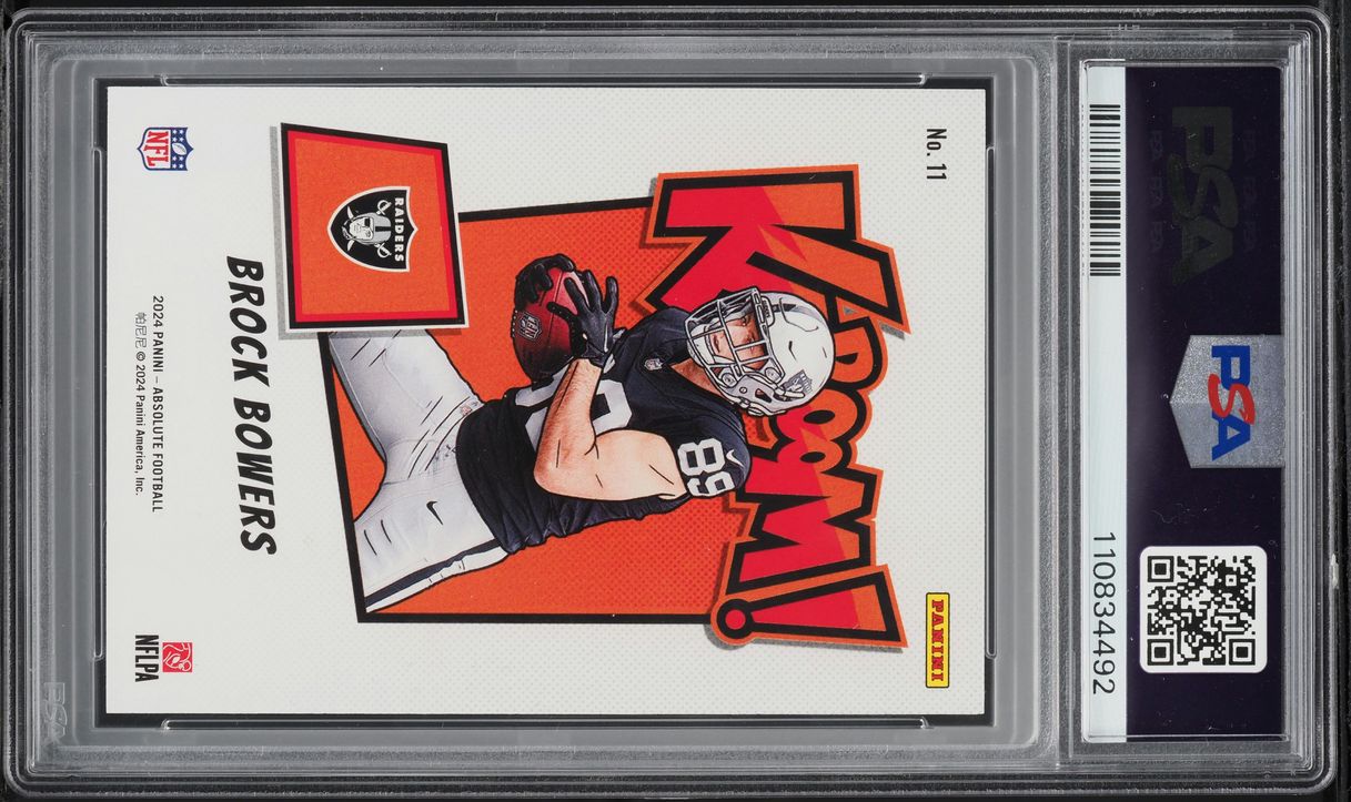 2024 Absolute Kaboom! Horizontal Brock Bowers ROOKIE #11 PSA 10 GEM MINT