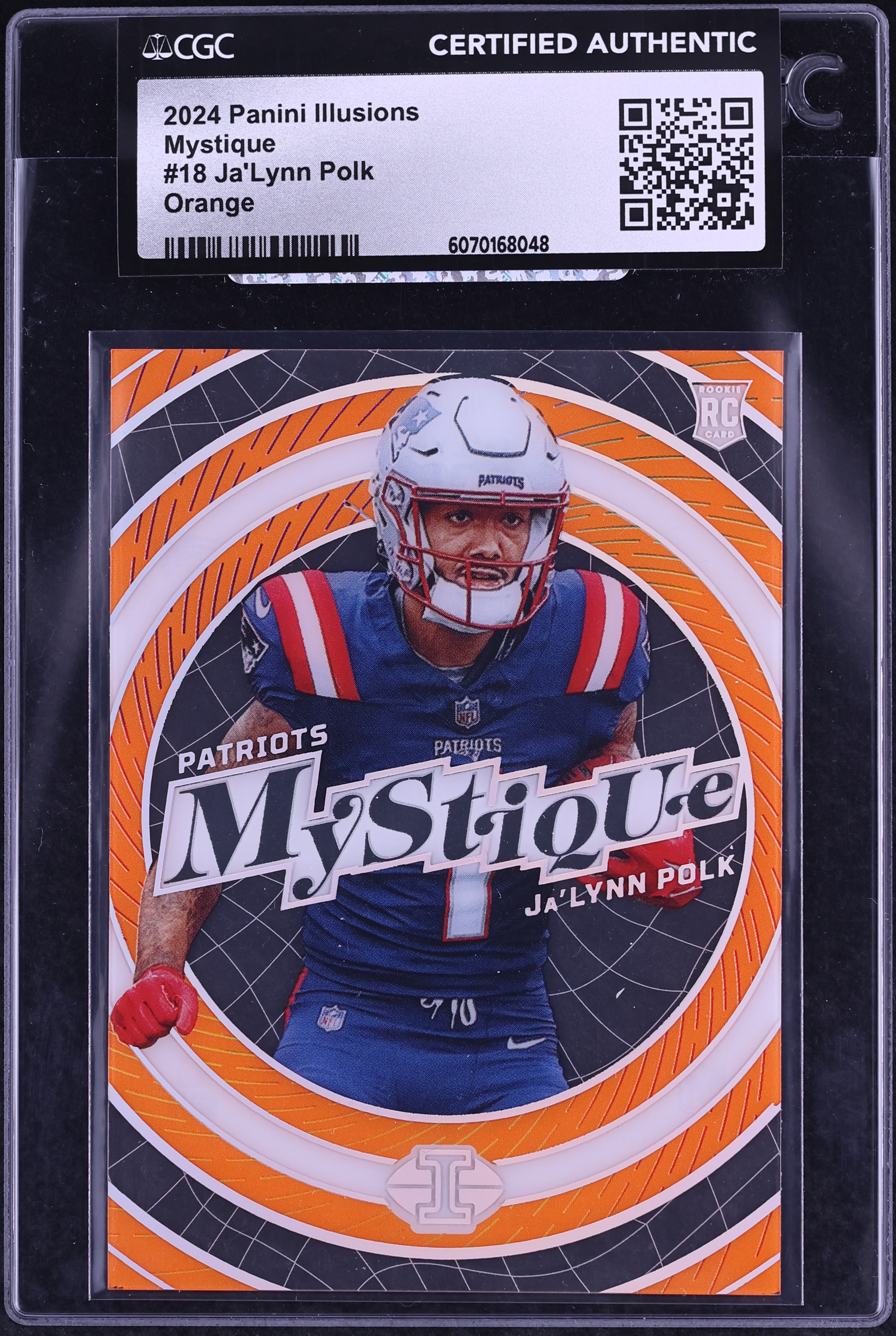 2024 Panini Illusions Football Orange Ja'Lynn Polk #18