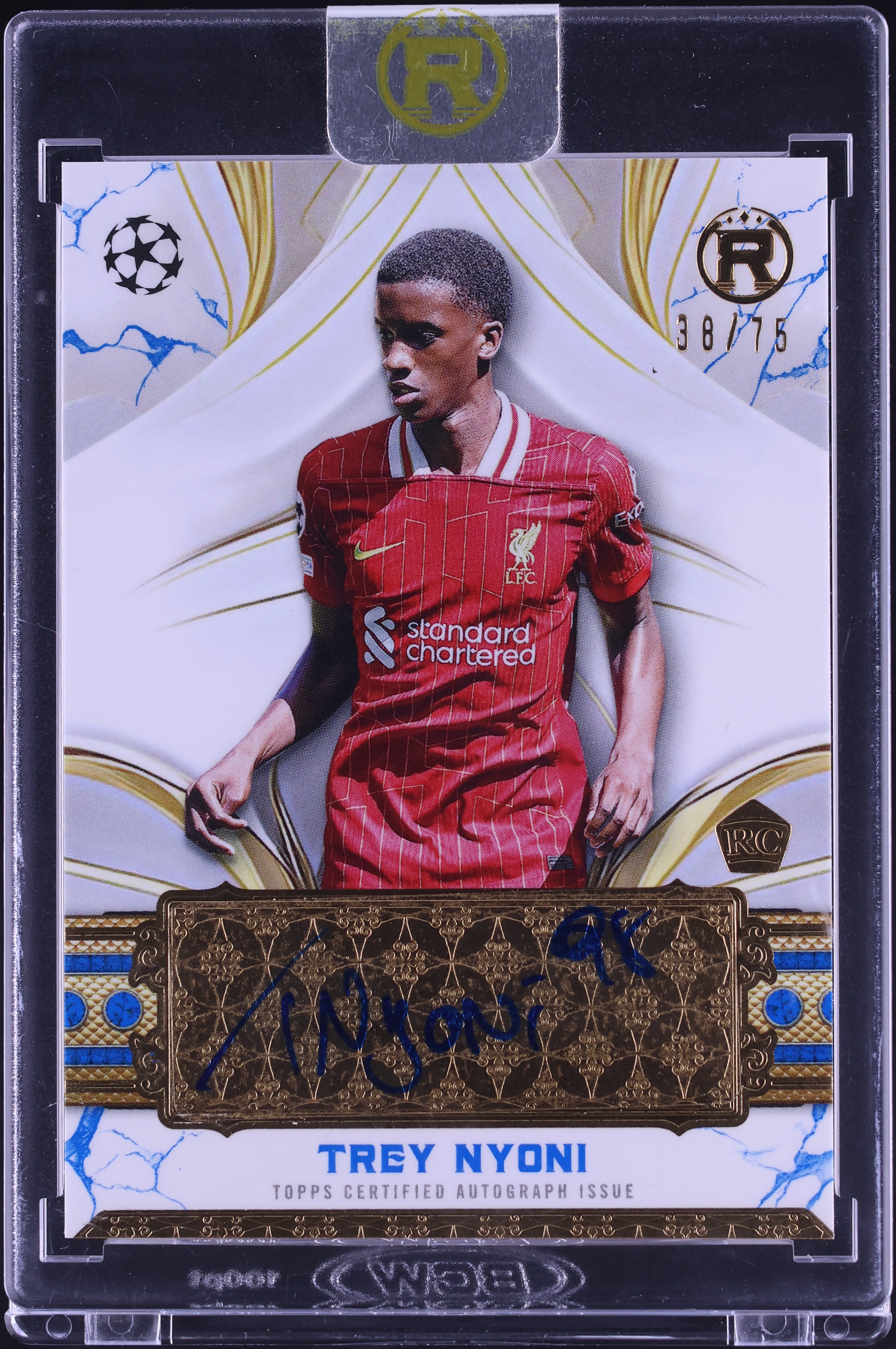 2024 Topps Reverence UEFA Club Competitions Blue Trey Nyoni ROOKIE 