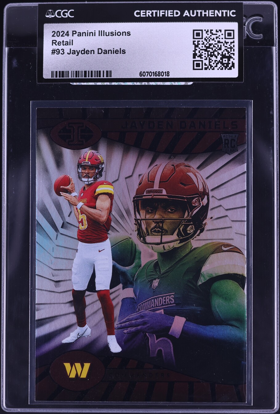 2024 Panini Illusions Retail Jayden Daniels ROOKIE #93 CGC AUTH