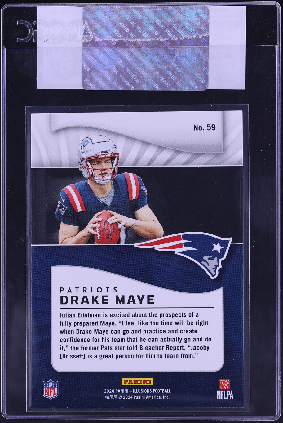 2024 Panini Illusions Retail Drake Maye ROOKIE #59 CGC AUTH