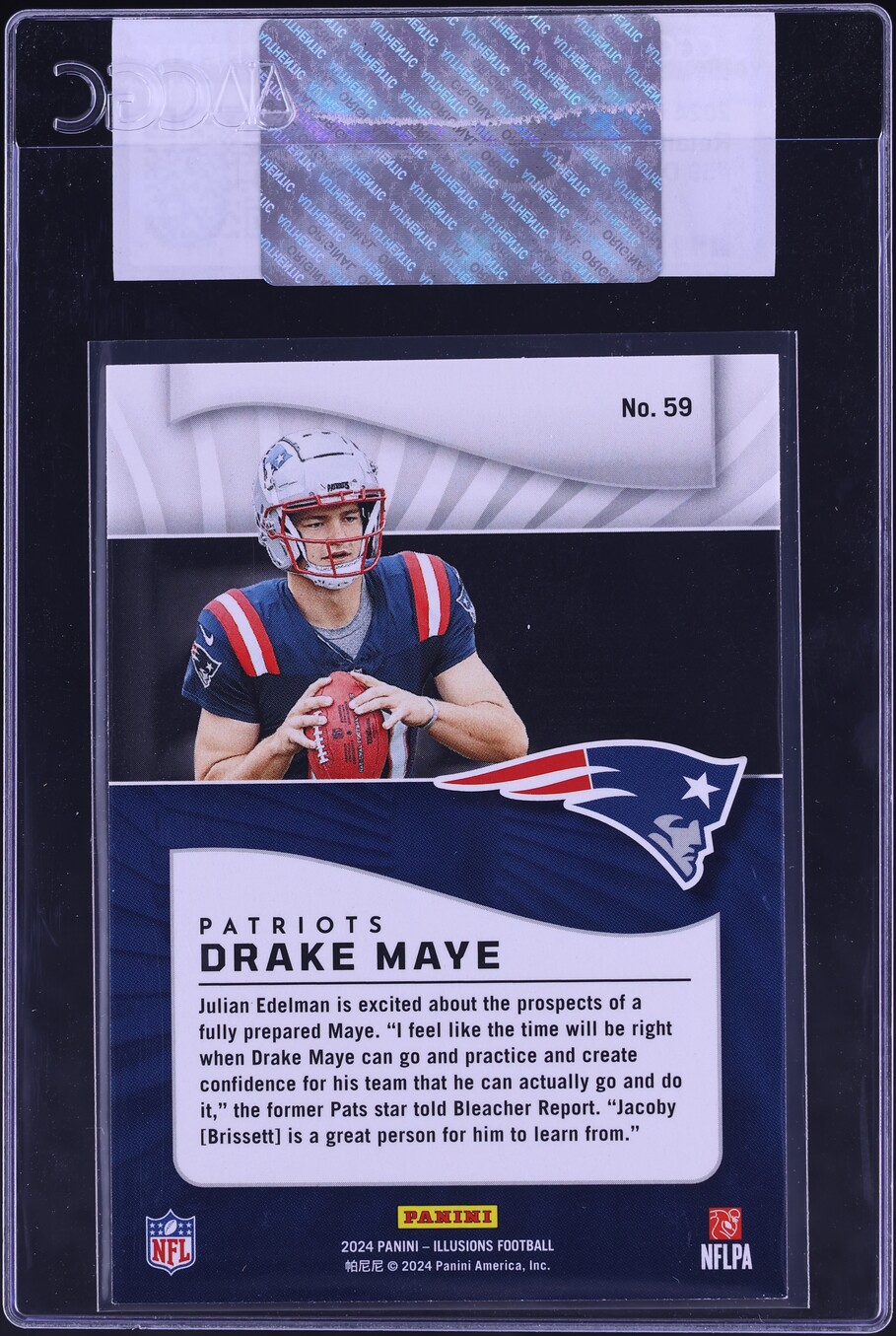 2024 Panini Illusions Retail Drake Maye ROOKIE #59 CGC AUTH