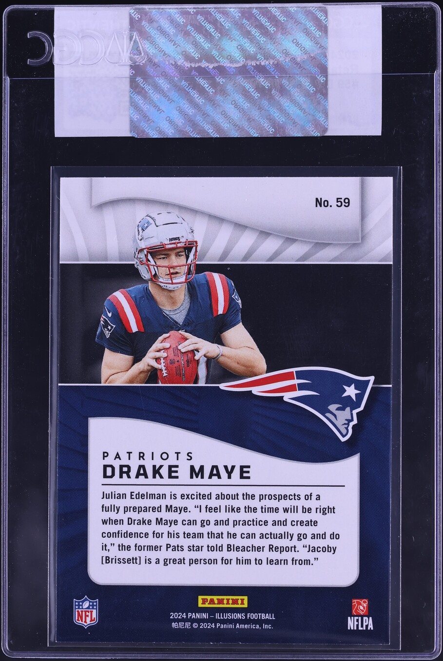 2024 Panini Illusions Retail Drake Maye ROOKIE #59 CGC AUTH