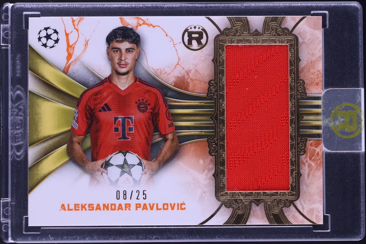 2024 Topps Reverence UEFA Club Competitions Orange Aleksandar Pavlovic PATCH /25
