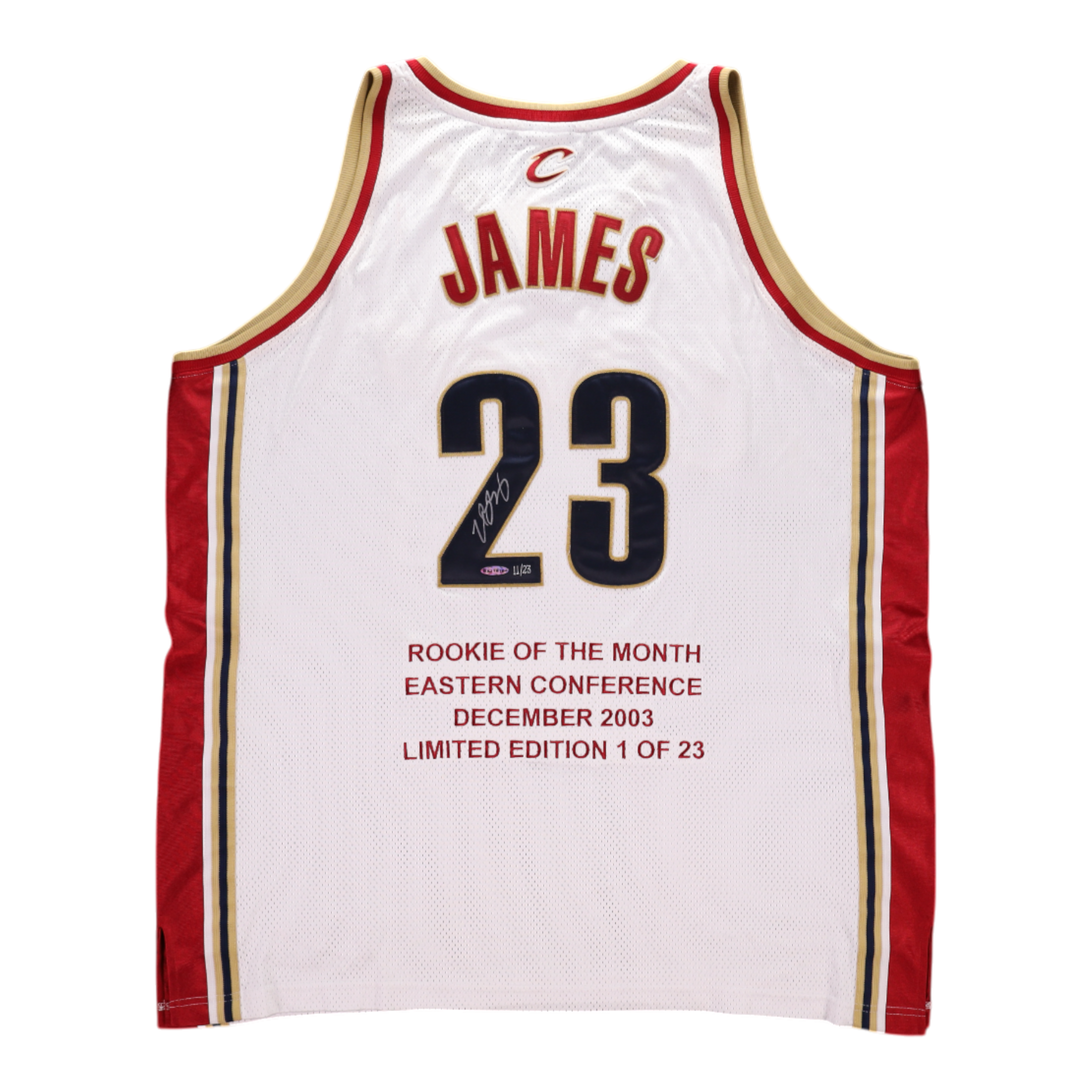 lebron james signed cavaliers jersey
